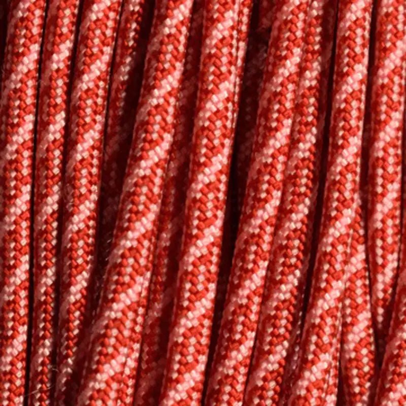 550 Paracord Imperial Red w/Rose Pink Made in the USA Nylon/Nylon (1000 ft.) - Paracord Galaxy