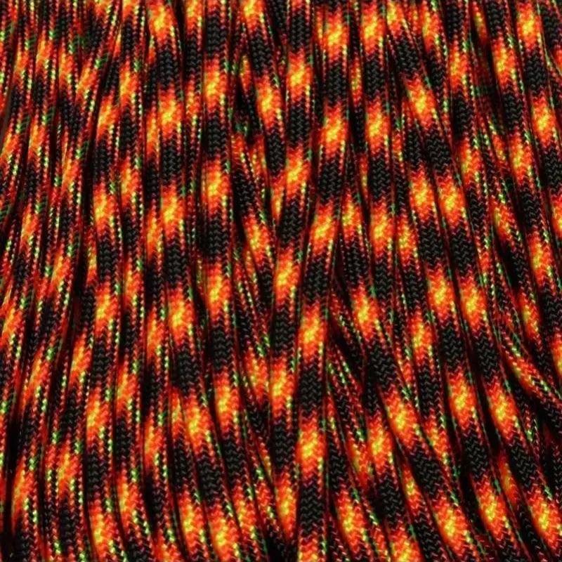 550 Paracord Lava Flow Made in the USA Nylon/Nylon(100 FT.) - Paracord Galaxy
