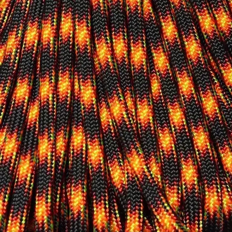 550 Paracord Lava Flow Made in the USA Polyester/Nylon (100 FT.) - Paracord Galaxy