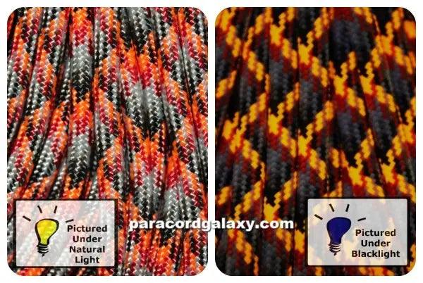 550 Paracord Lava Made in the USA Polyester/Nylon (100 FT.) - Paracord Galaxy