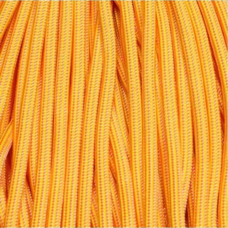 550 Paracord Lemonade Stand (Rose Pink and Canary Yellow Stripes) Made in the USA Nylon/Nylon (100 FT.) - Paracord Galaxy