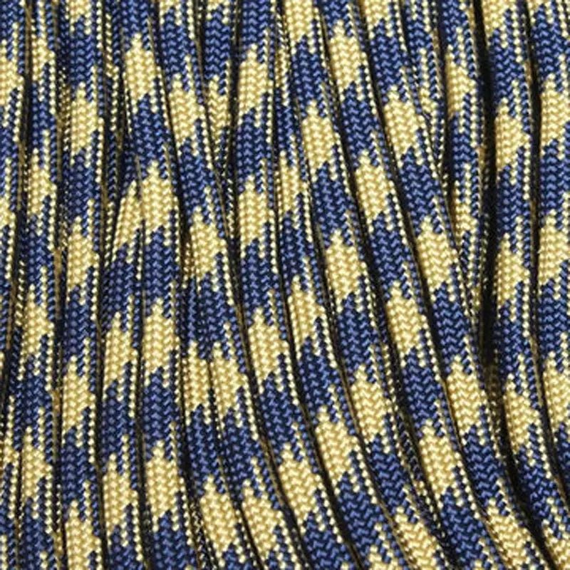 *550 Paracord Midnight Blue and Gold 50/50 Made in the USA Nylon/Nylon (1000 FT.) - Paracord Galaxy