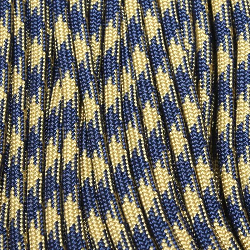 550 Paracord Midnight Blue & Gold 50/50 Made in the USA Nylon/Nylon (100 FT.) - Paracord Galaxy