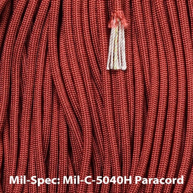 550 Paracord Mil Spec Red Made in the USA Nylon/Nylon - Paracord Galaxy