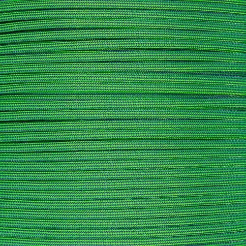 *550 Paracord Neon Green and Purple Stripes Made in the USA Nylon/Nylon (1000 ft) - Paracord Galaxy