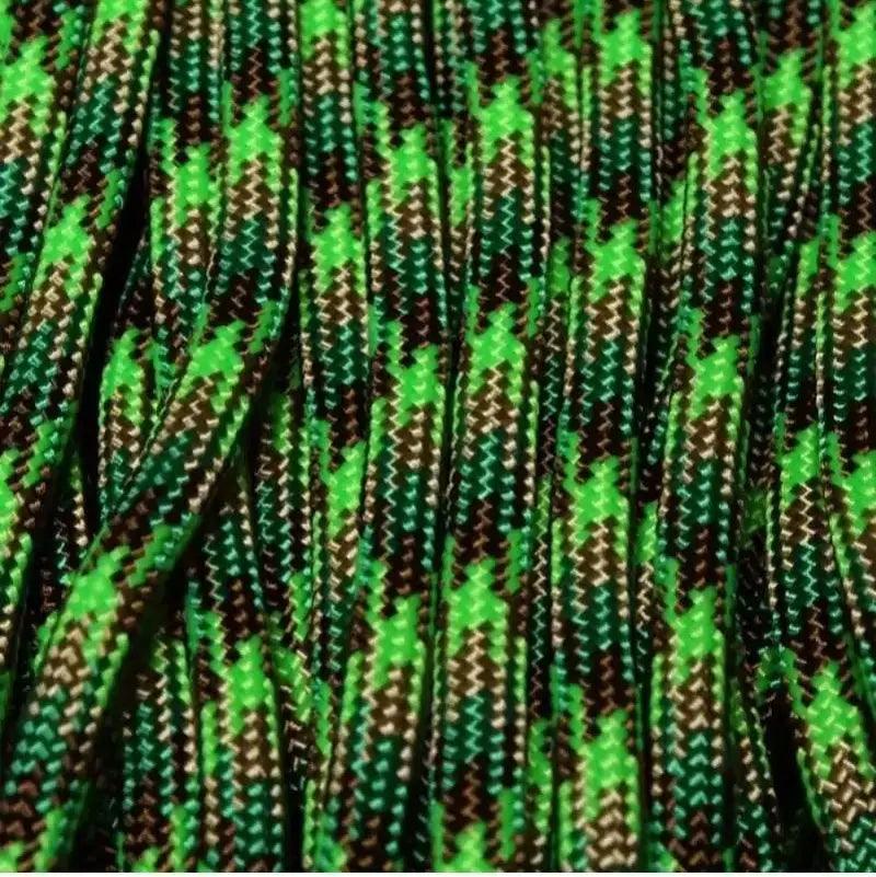 550 Paracord Neon Green Flame Made in the USA Nylon/Nylon (100 FT.) - Paracord Galaxy