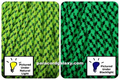550 Paracord Neon Green Spec G Spec Made in the USA Polyester/Nylon (100 FT.) - Paracord Galaxy