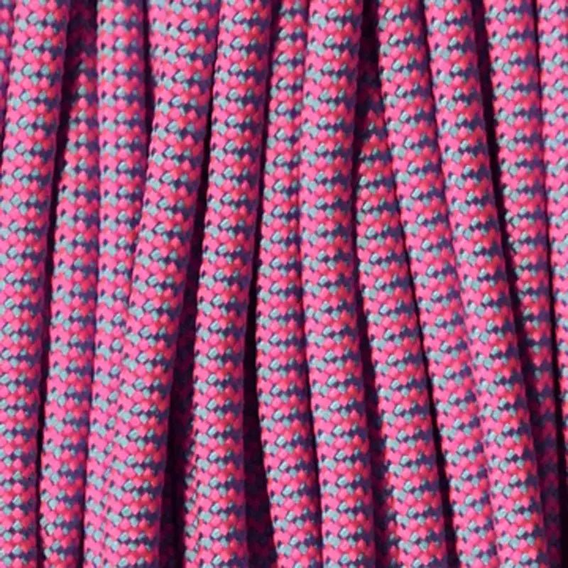 550 Paracord Neon Pink & Baby Blue Shockwave Made in the USA Nylon/Nylon (1000 FT.) - Paracord Galaxy