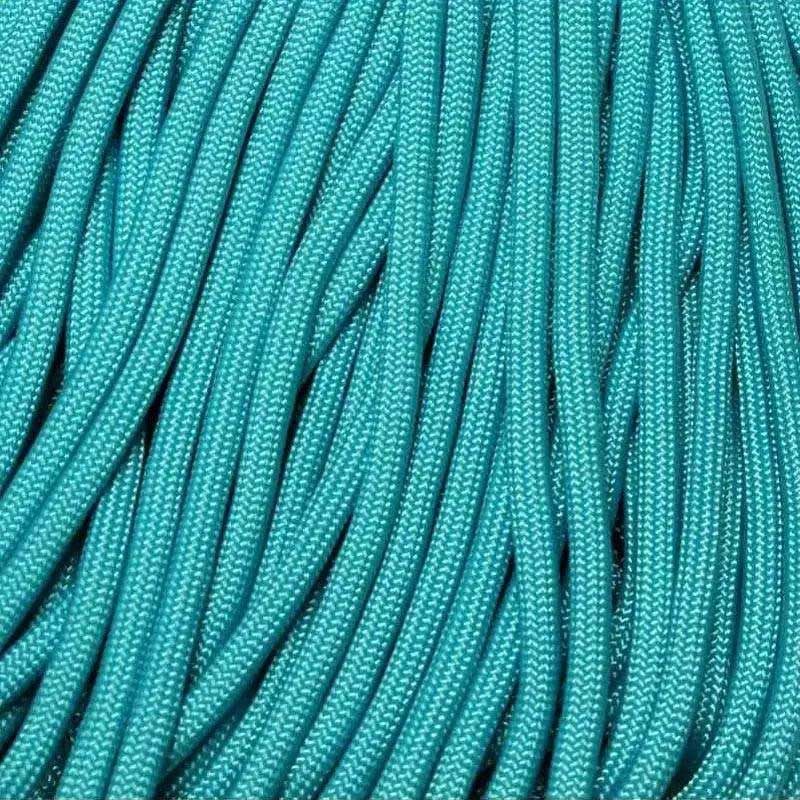 550 Paracord Neon Turquoise Made in the USA Nylon/Nylon - Paracord Galaxy
