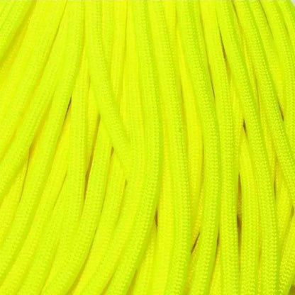 550 Paracord Neon Yellow Made in the USA Nylon/Nylon - Paracord Galaxy