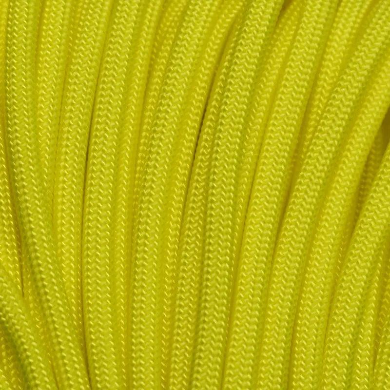 550 Paracord Neon Yellow Made in the USA Polyester/Nylon - Paracord Galaxy