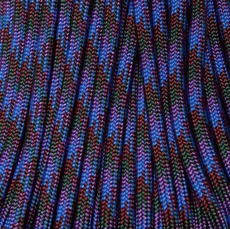 550 Paracord Oil Slick Made in the USA Polyester/Nylon (100 FT.) - Paracord Galaxy