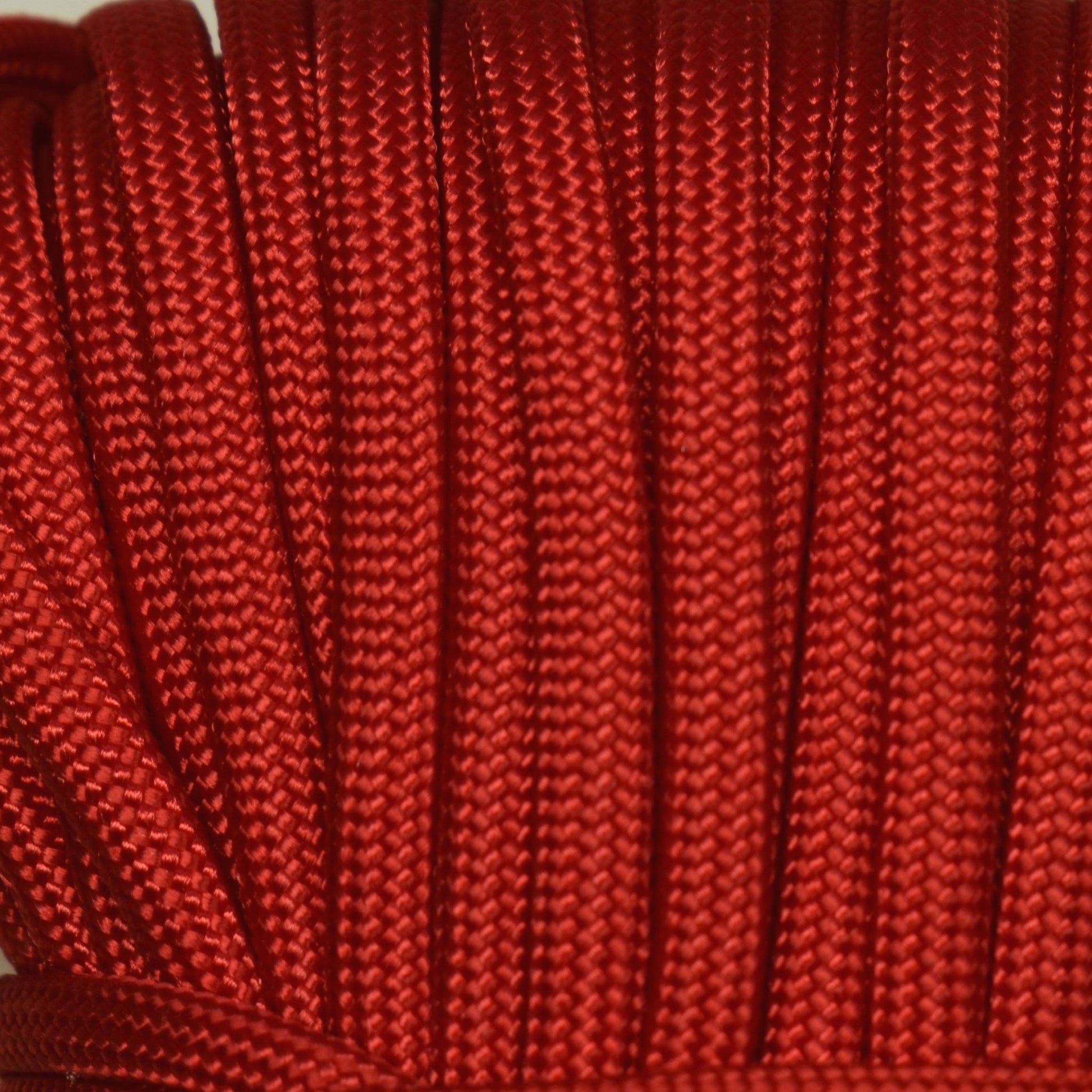 550 Paracord Red Made in the USA Nylon/Nylon - Paracord Galaxy