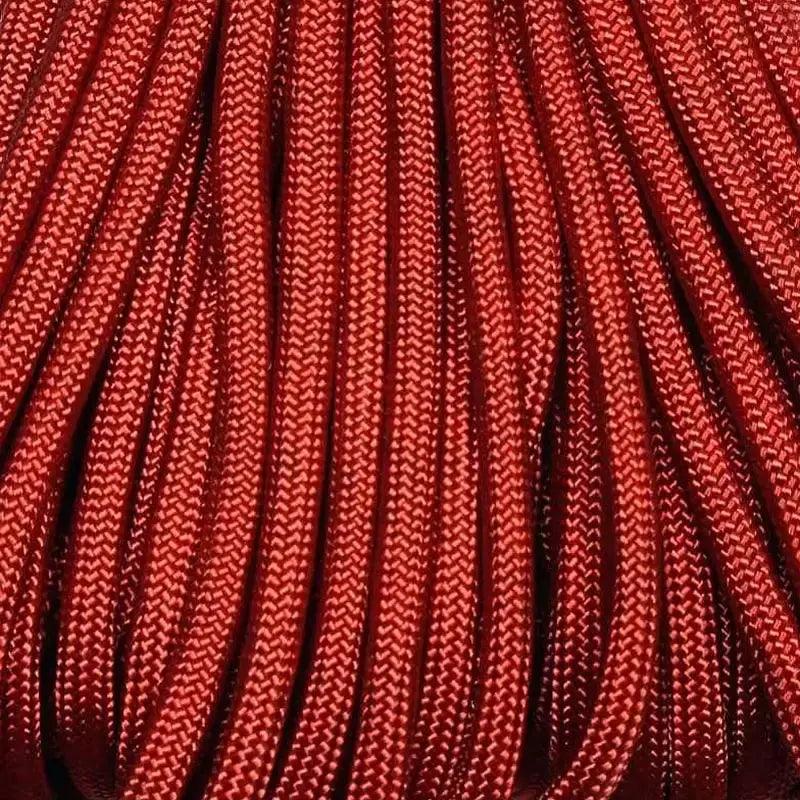 550 Paracord Red Made in the USA Polyester/Nylon - Paracord Galaxy