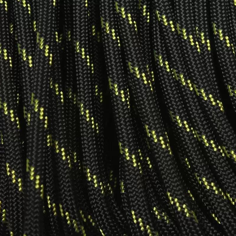 550 Paracord Security (Thin Yellow Line) Made in the USA Nylon/Nylon (100 FT.) - Paracord Galaxy