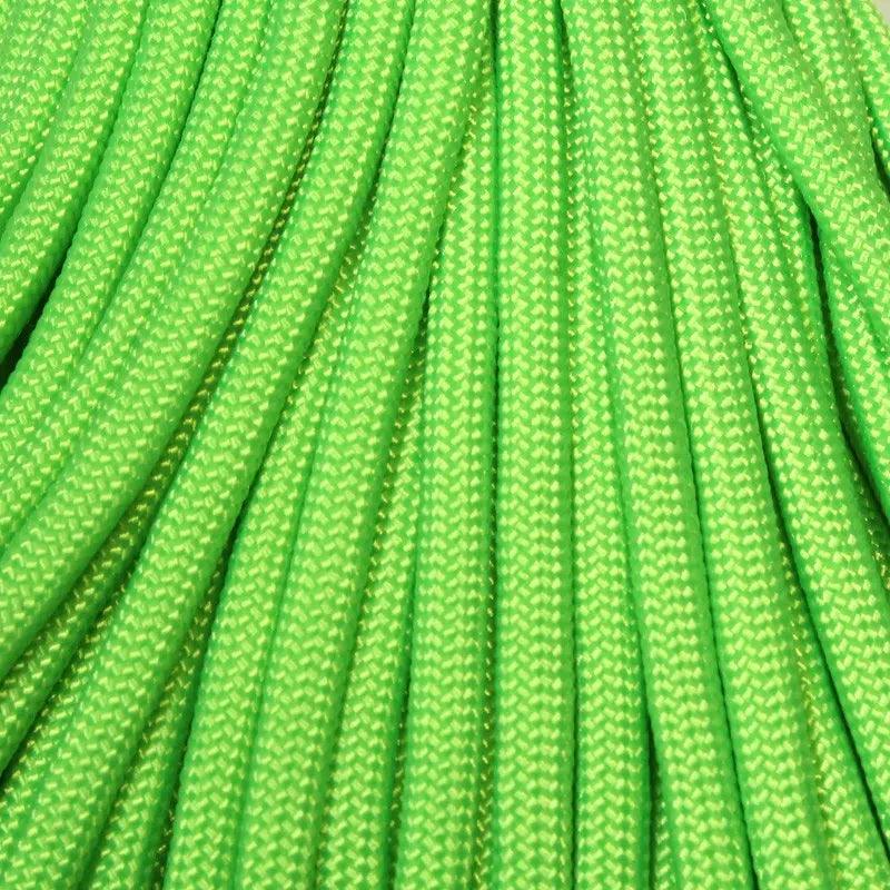 550 Paracord Sour Apple Made in the USA Polyester/Nylon (100 FT.) - Paracord Galaxy
