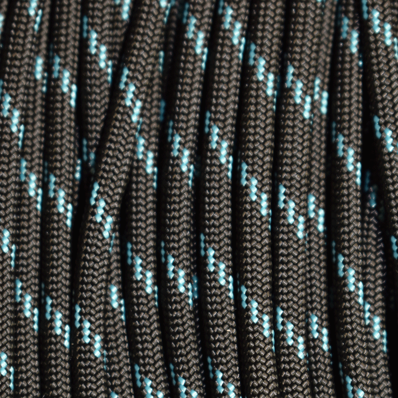 550 Paracord Thin Neon Turquoise Line Made in the USA Nylon/Nylon (100 FT.) - Paracord Galaxy