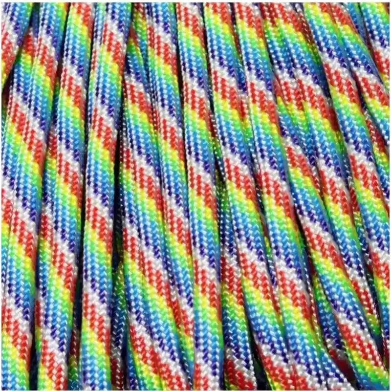 550 Paracord Tie Dye (Rainbow) Made in the USA Nylon/Nylon (100 FT.) - Paracord Galaxy