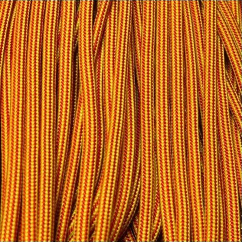 550 Paracord Vibrations (Red and Canary Yellow Stripes) Made in the USA Nylon/Nylon (100 FT.) - Paracord Galaxy