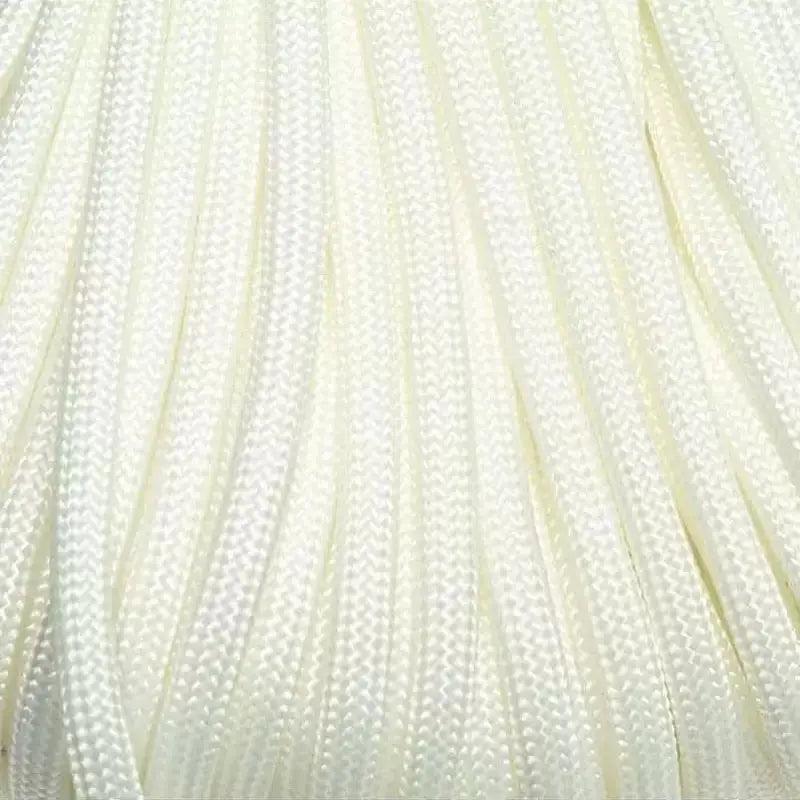 550 Paracord White Made in the USA Polyester/Nylon - Paracord Galaxy
