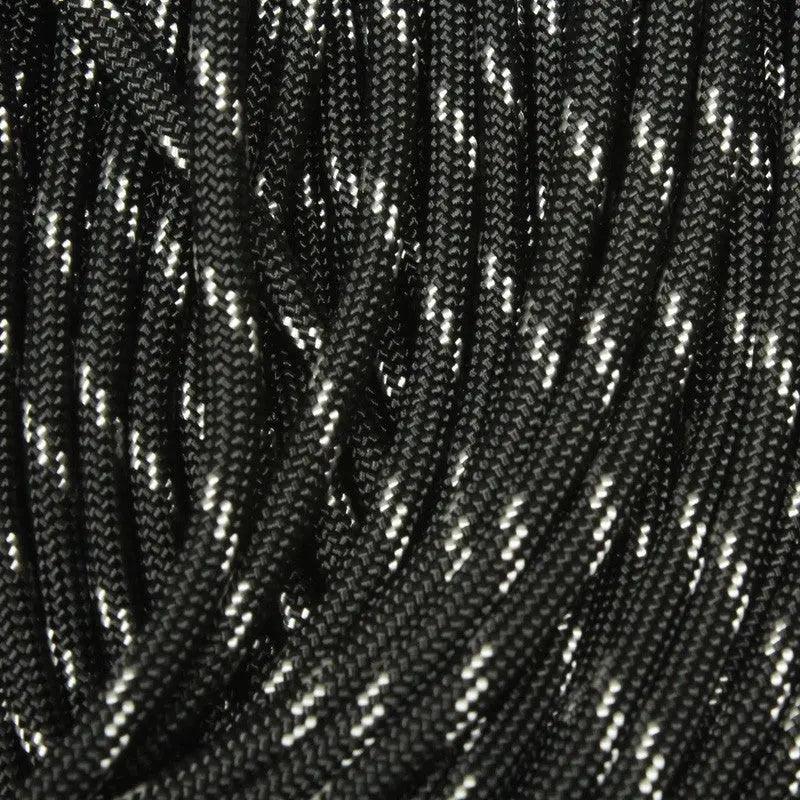550 Paracord Wounded Warrior (Thin White Line) Made in the USA Nylon/Nylon (100 FT.) - Paracord Galaxy