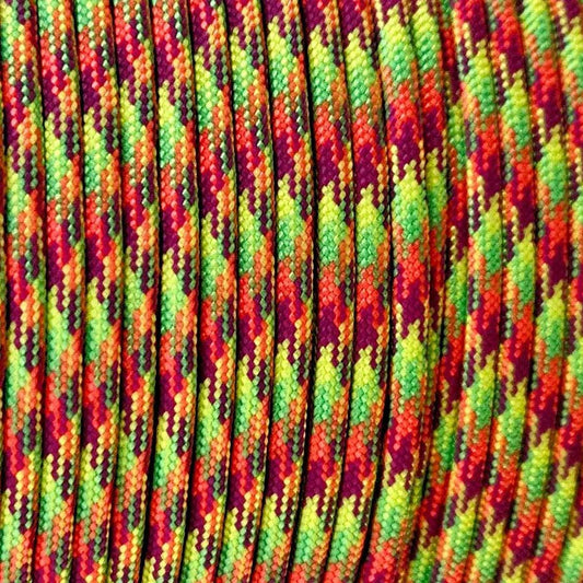 550 Paracord 550 Starburst Made in the USA Nylon/Nylon (100 ft)