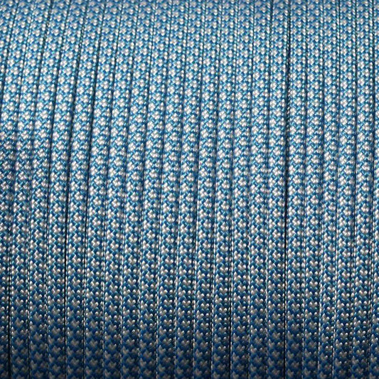 550 Paracord Caribbean with Silver Diamonds Made in the USA Nylon/Nylon (100 ft)