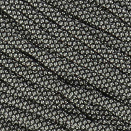550 Paracord Charcoal with Silver Gray Diamonds Made in the USA Nylon/Nylon (100 ft)