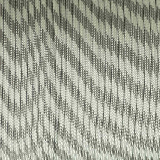 550 Paracord Greyscale  Made in the USA Nylon/Nylon (100 ft)