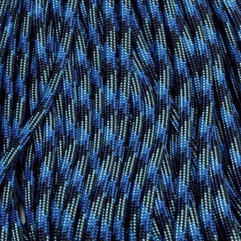 550 Paracord Navy Camo 2 Made in the USA Nylon/Nylon (100 ft)