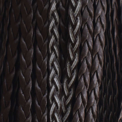 5x2 mm Imitation PU Braided Leather Coconut Brown Bundle 100 m (109.3 yd)