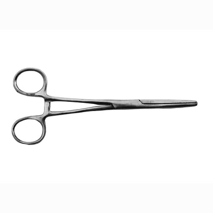 6 1/4" Straight Nose Stainless Steel Locking Forceps (1 Pack)