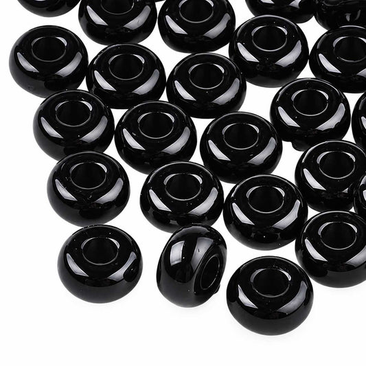 675 Pcs. Opaque Acrylic Black Bead/Charm (1 Set) 280-