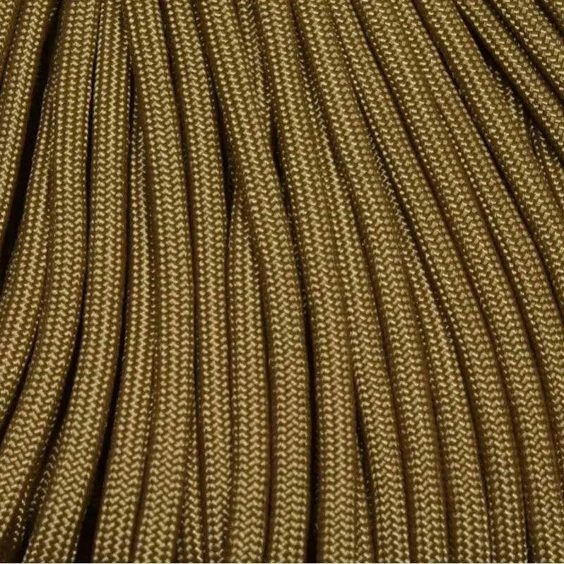 750 Paracord Coyote Brown Made in the USA (100 FT.)  163- nylon/nylon paracord