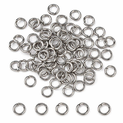 7 mm 304 Stainless Steel Open Jump Rings 280-