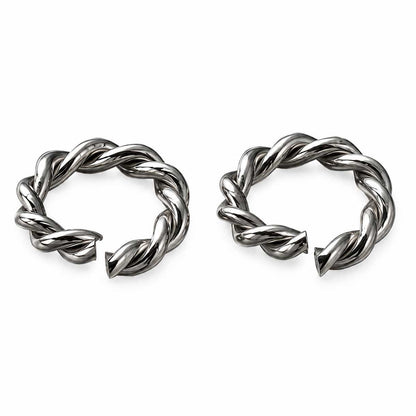 7 mm 304 Stainless Steel Open Twisted Jump Rings (25 Pack) 280-