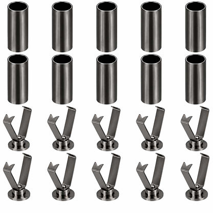 7 mm Alloy Gunmetal Detachable Cord End Lock Stoppers (10 Pack) 280-