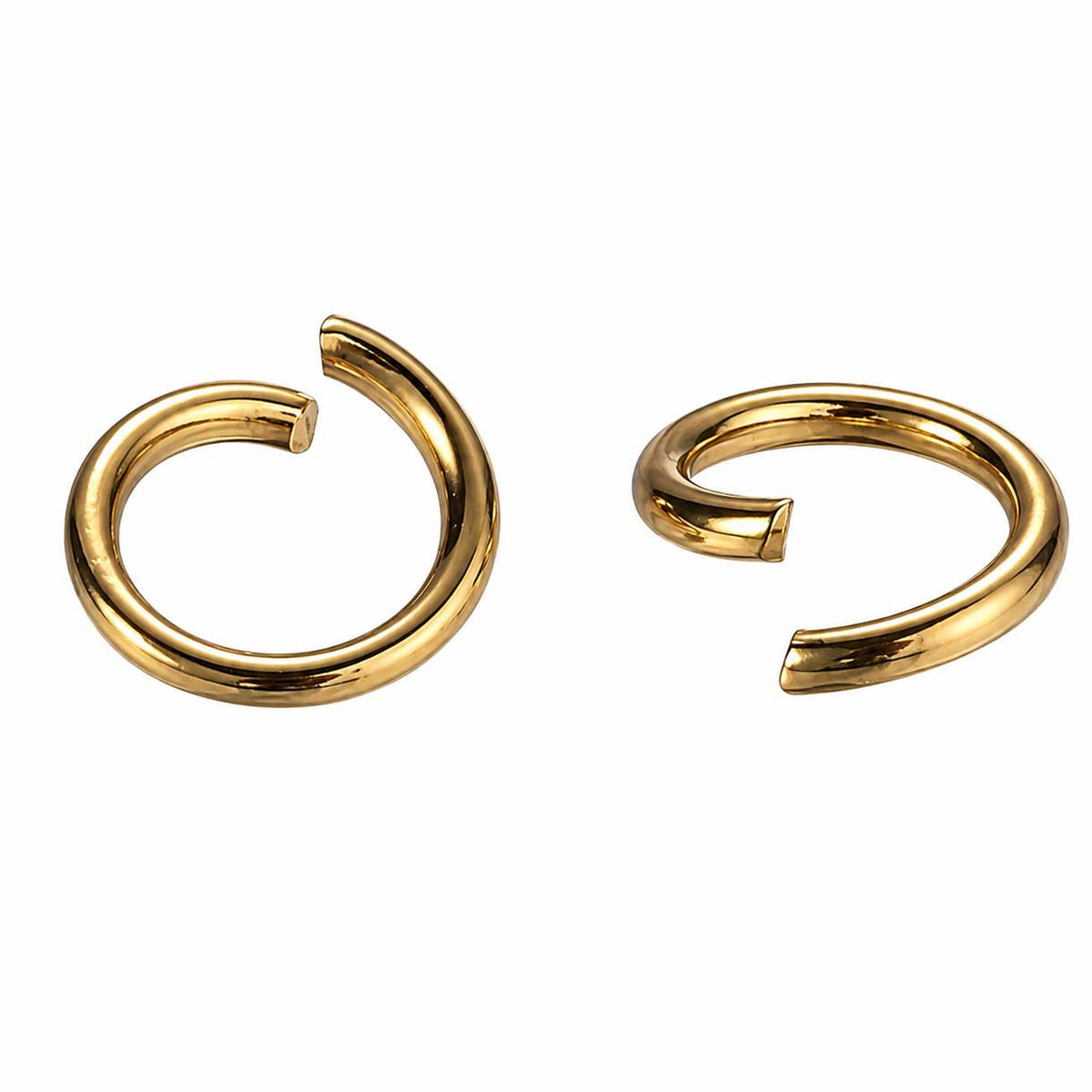 7 mm Golden 304 Stainless Steel Open Jump Rings (25 Pack) 280-