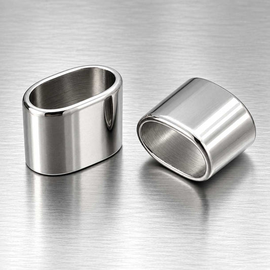 8.5x5 mm Rectangle/Oval 304 Stainless Steel Spacer Beads (10 Pack) 280-
