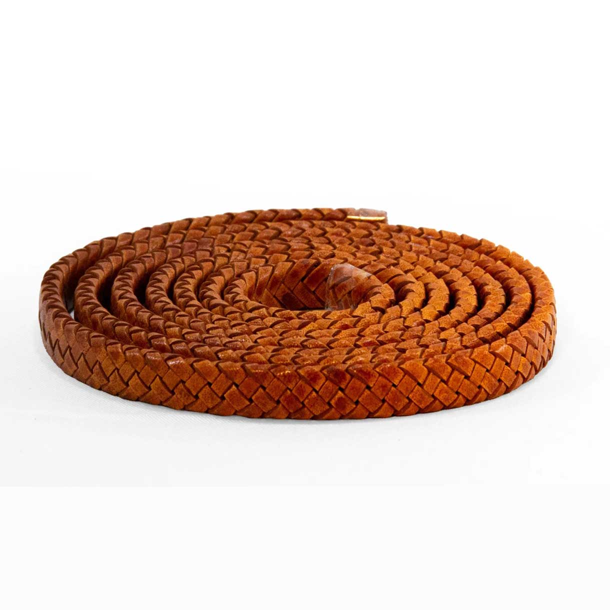 8.0 x 3.5 mm (5/16 x 1/8") Tan Antique Oval Braided Leather Cord 1 m (3.3 ft)