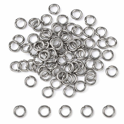 8 mm 304 Stainless Steel Open Jump Rings (25 Pack) 280-