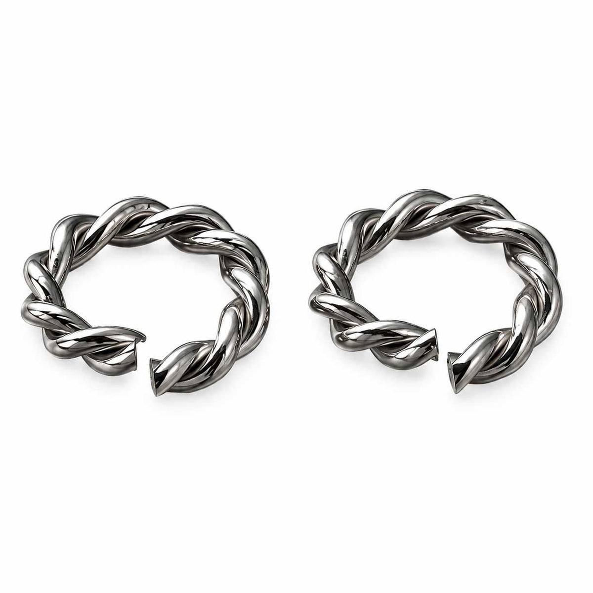 8 mm 304 Stainless Steel Open Twisted Jump Rings (25 Pack) 280-