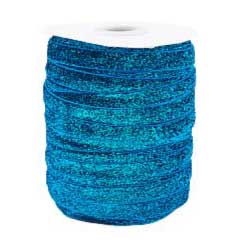 9.75mm Deep Sky Blue Glitter Sparkle Ribbon 50yd (45.5m)