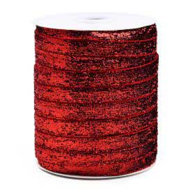 9.75mm Firebrick Glitter Sparkle Ribbon 50yd (45.5m)