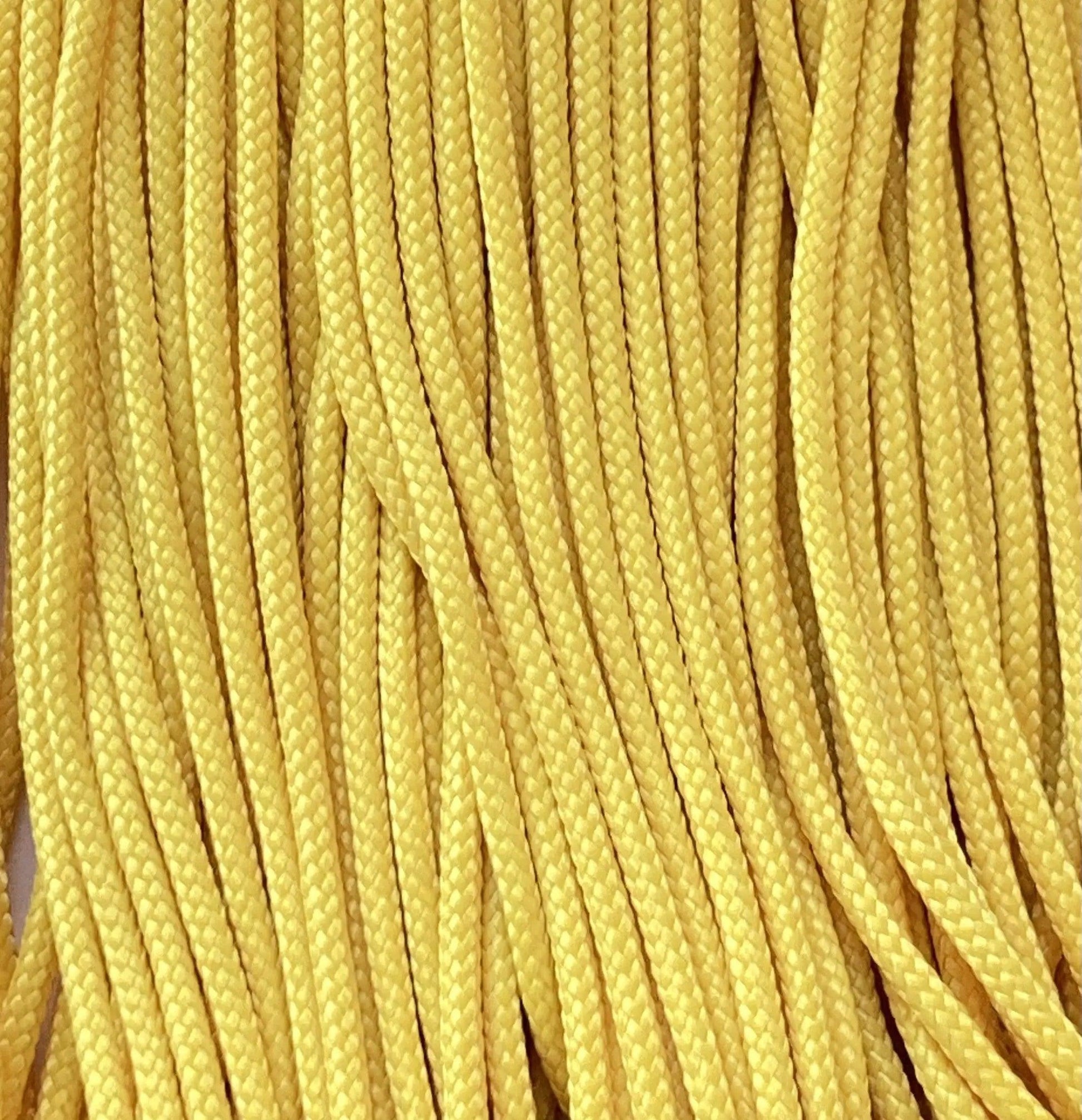 95 Paracord (Type 1) FS Yellow Made in the USA (100 FT.)  163- nylon/nylon paracord