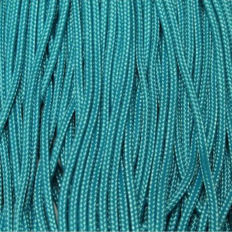 95 Paracord (Type 1) Neon Turquoise Made in the USA (100 FT.)  163- nylon/nylon paracord