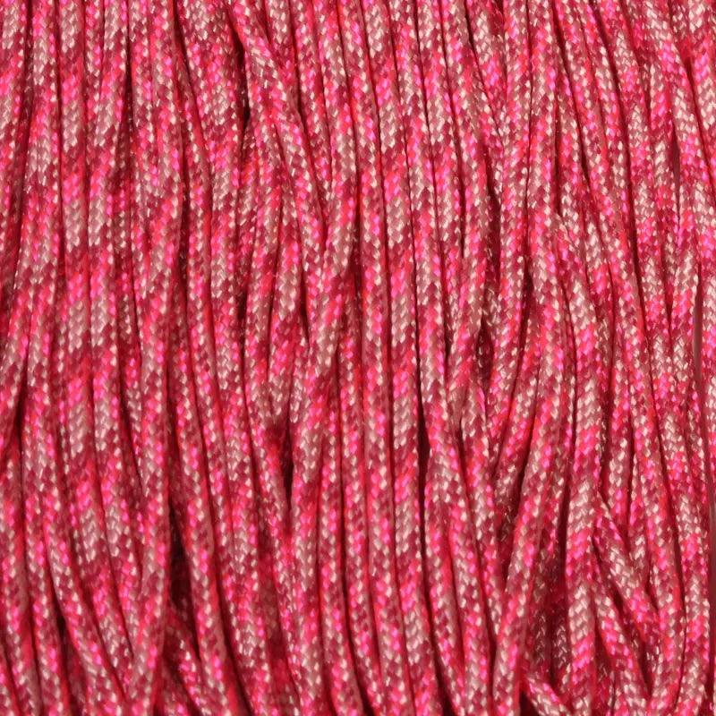 95 Paracord (Type 1) Pink Blend Made in the USA  (100 FT.)  163- nylon/nylon paracord