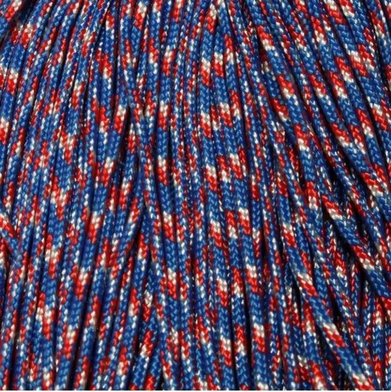 95 Paracord (Type 1) Red, White & Blue (6869) Made in the USA (100 FT.)  163- nylon/nylon paracord