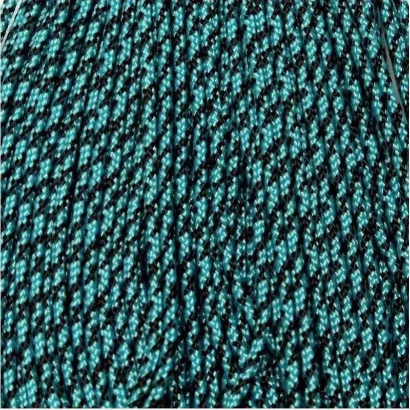 95 Paracord Type 1 Neon Turquoise & Black Camo Made in the USA Nylon/Nylon(100 FT.) - Paracord Galaxy
