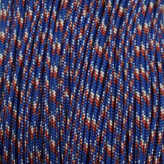 95 Paracord Type 1 Red, White and Blue Camo 6869 RWB Made in the USA Nylon/Nylon (100 ft)